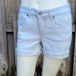 NEW Authentic American Heritage Low Rise Midi Stretch Denim Shorts